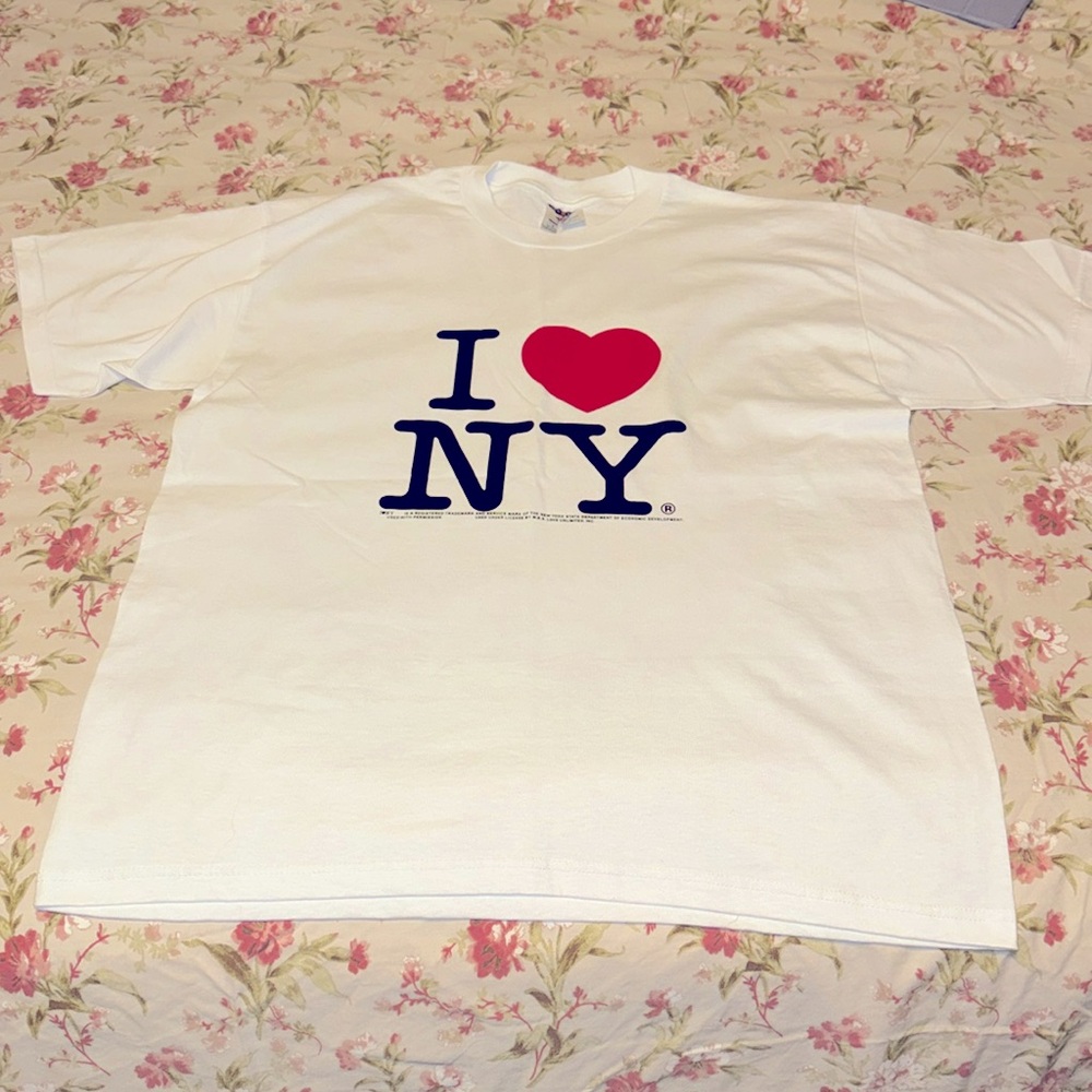 Jerzees  New York T-shirt I ❤️ NY Tee NEW never washed